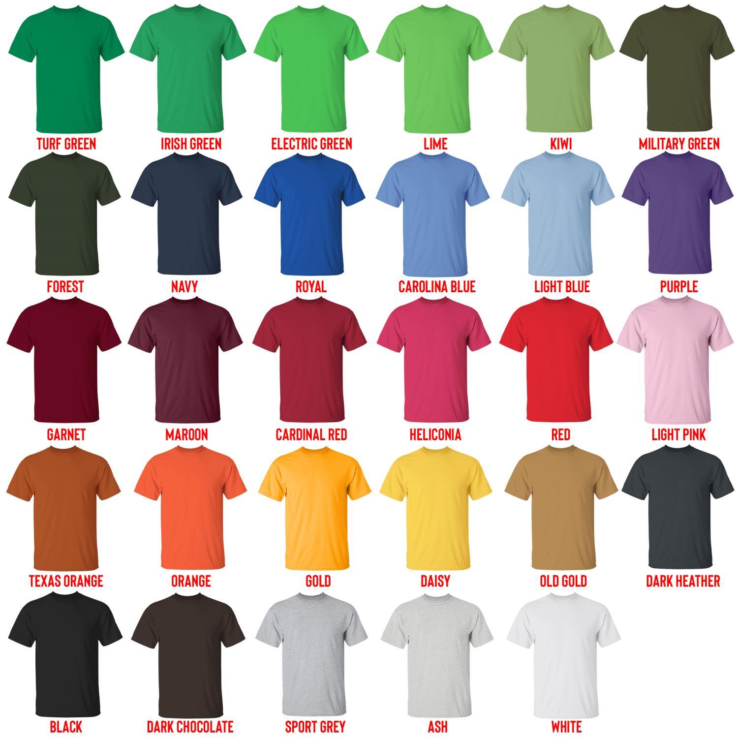t shirt color chart - Betty Boop Merch