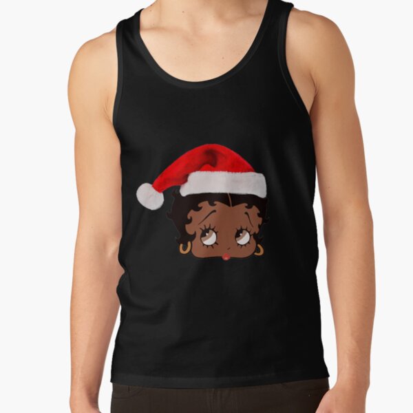 Christmas Black Betty Boop Tank Top - Image 4