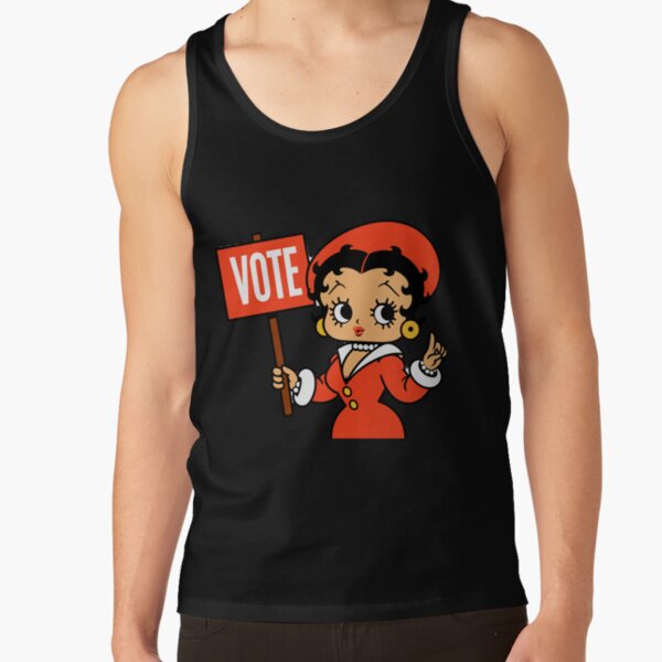 Betty Boop Inspired Red Vote Design Tank Top - Image 6