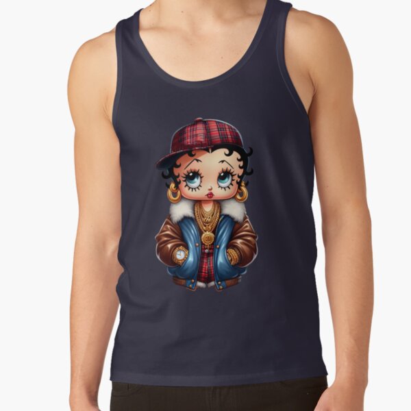 New Betty Boop Stickers Tank Top - Image 4