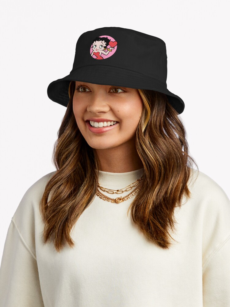 Betty Boop With A Heart Bucket Hat - Image 2