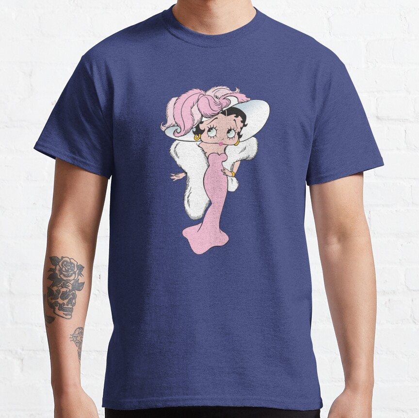 Betty Boop In A Pink Dress T-Shirt - Image 2