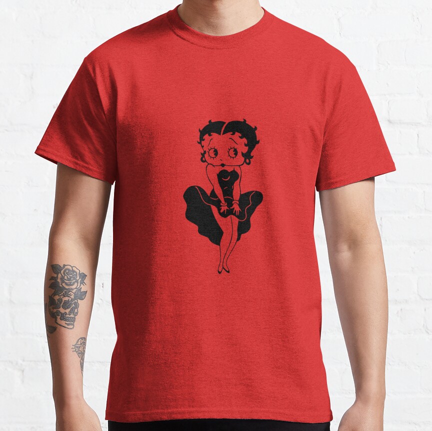 Betty Boop Version Clothes Black T-Shirt - Image 5