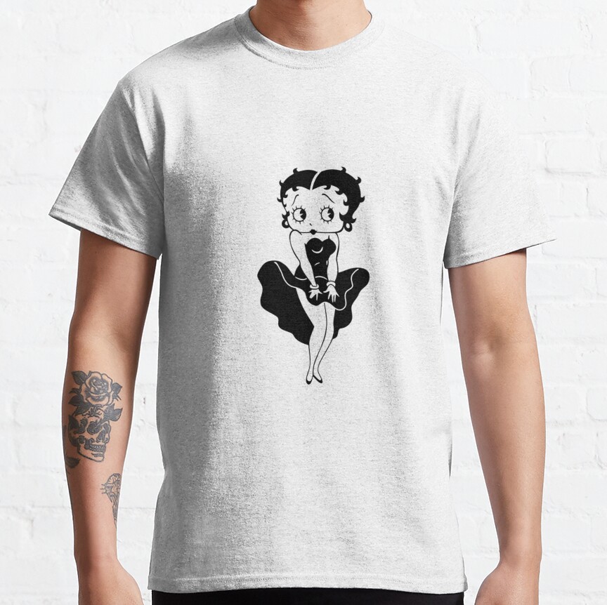 Betty Boop Version Clothes Black T-Shirt - Image 2