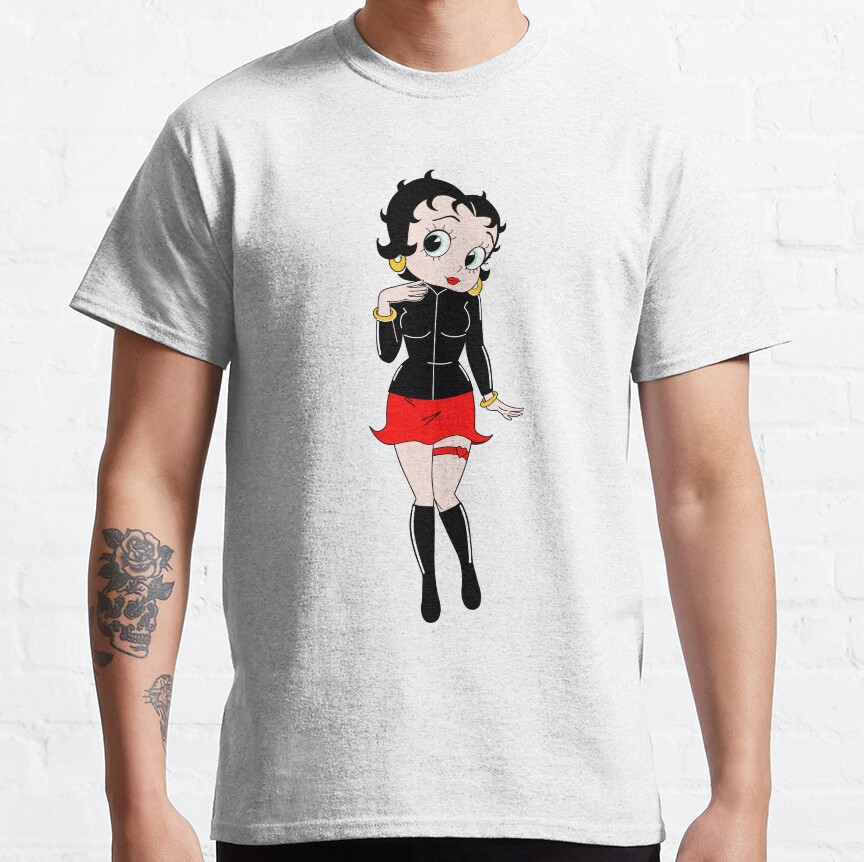 Hot Betty Boop Stickers T-Shirt