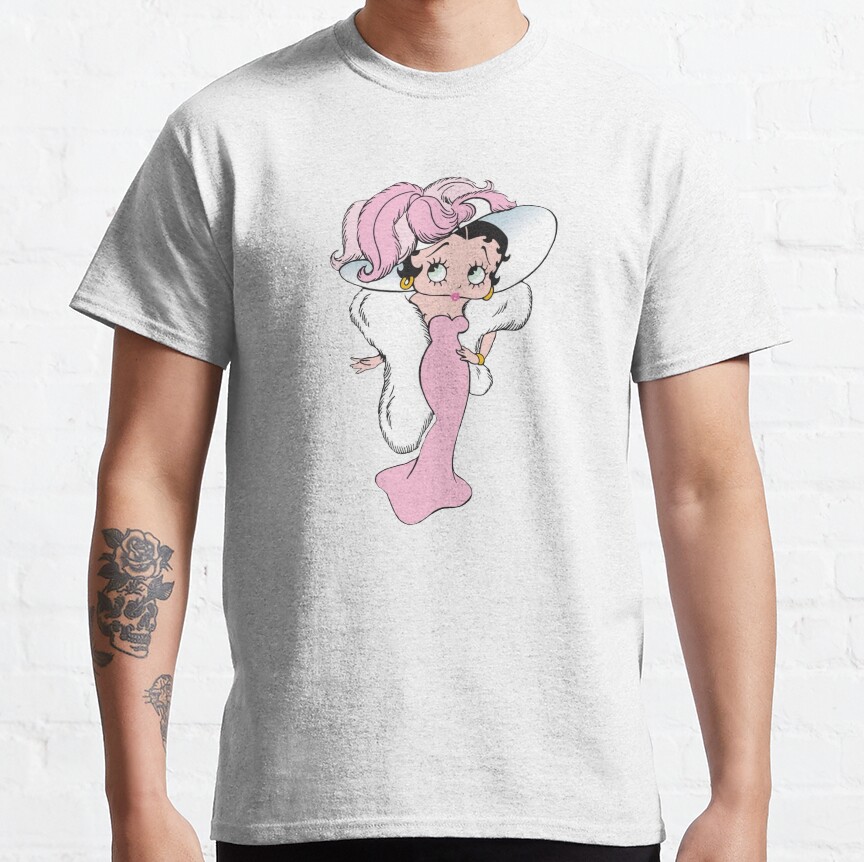 Betty Boop In A Pink Dress T-Shirt