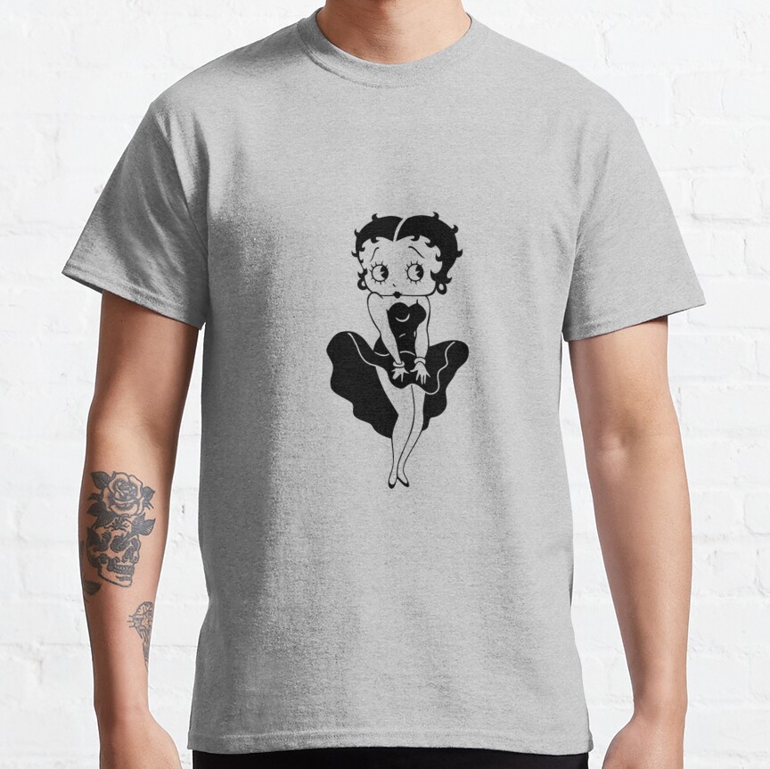 Betty Boop Version Clothes Black T-Shirt - Image 4