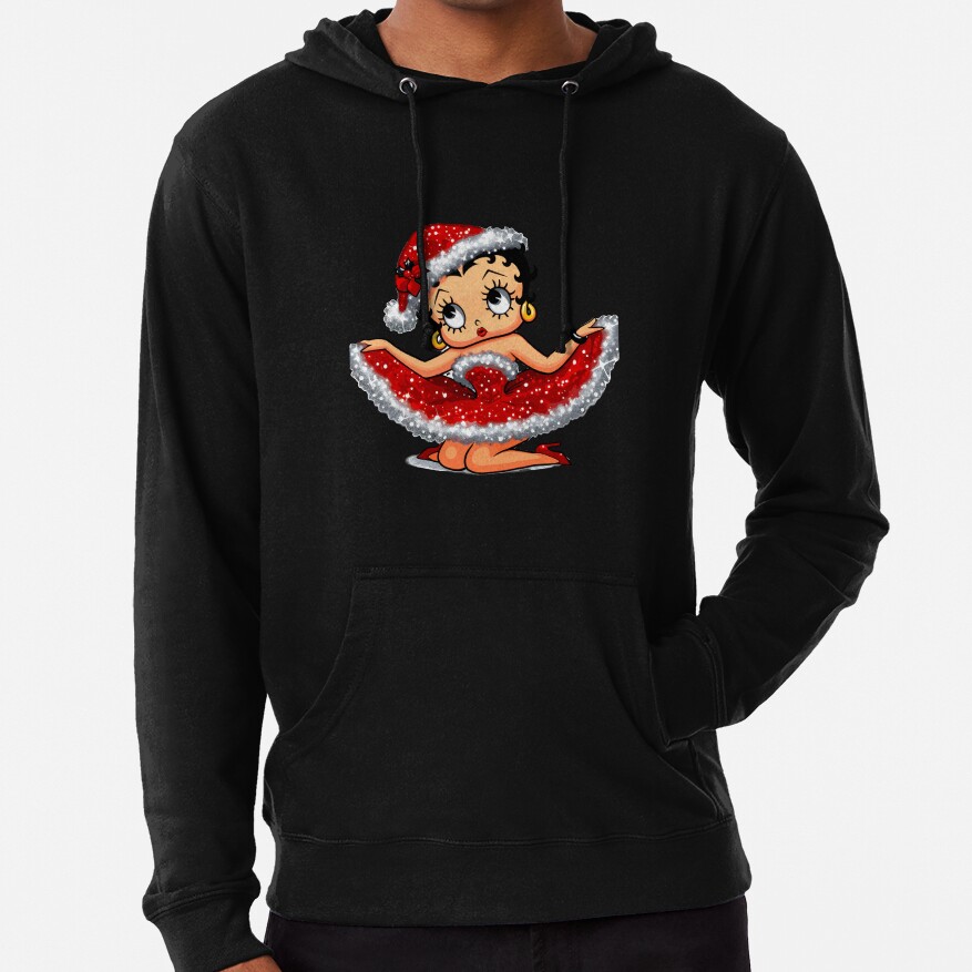 Adorable Betty Boop Christmas Dress Hoodie - Image 6