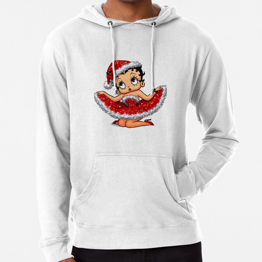 Adorable Betty Boop Christmas Dress Hoodie