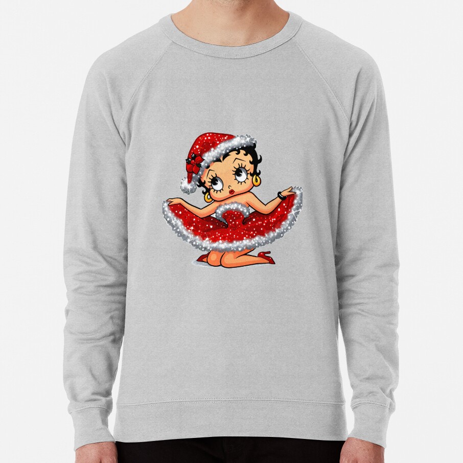 Adorable Betty Boop Christmas Dress Sweatshirt - Image 6