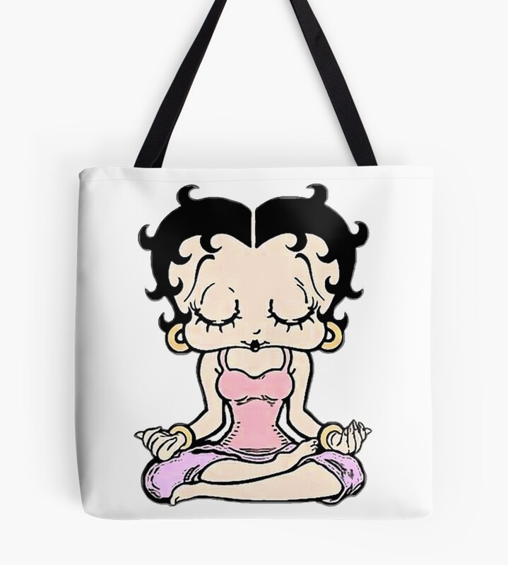 Meditate With Betty Boop Tote Bag