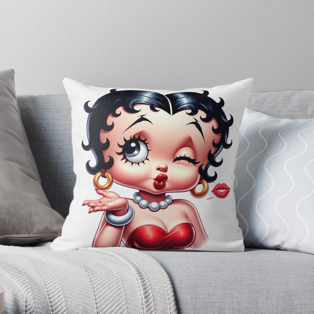 Hot Girl Betty Boop Throw Pillow