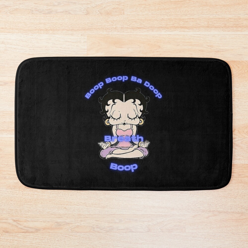 Deep Breathing Betty Boop Bath Mat